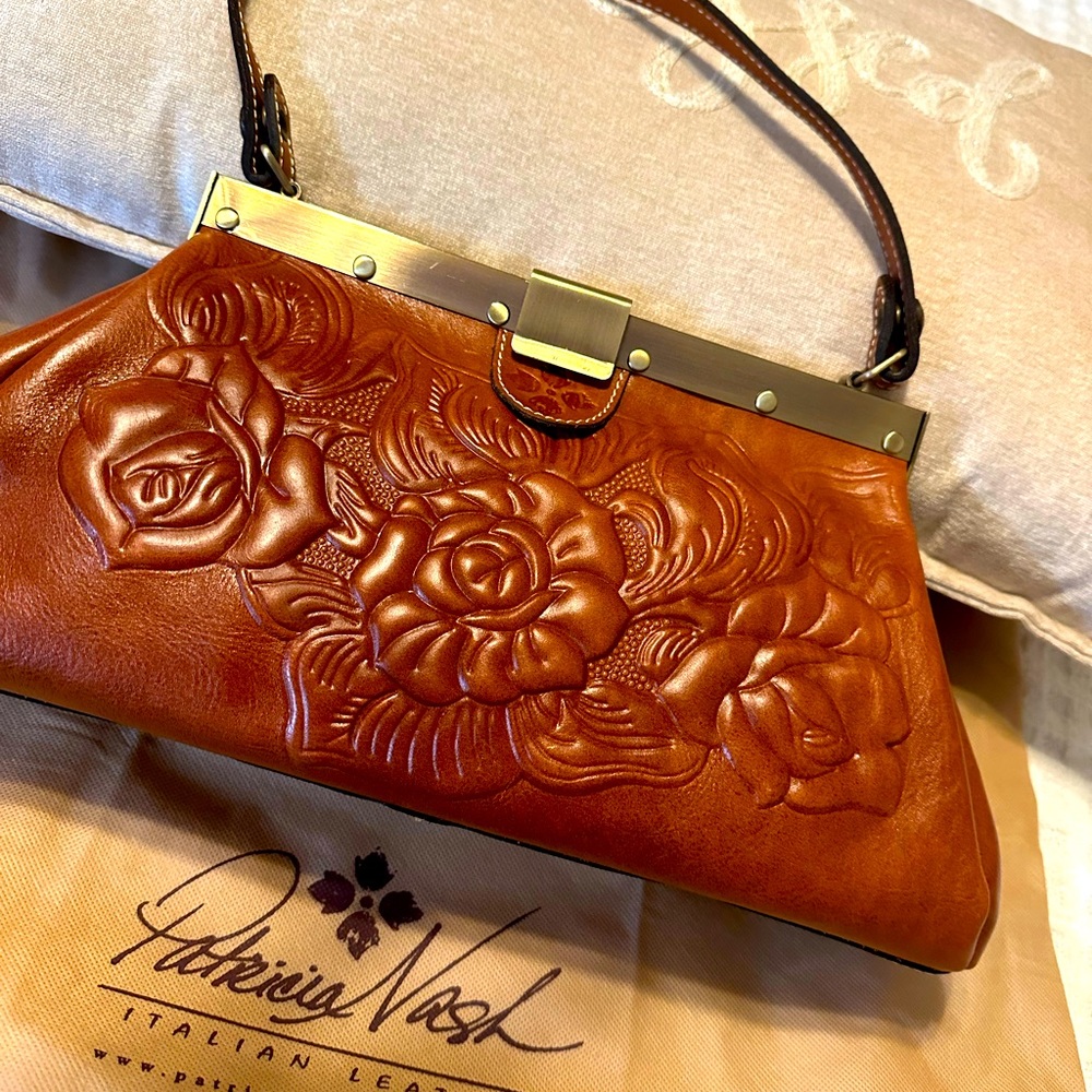 Patricia Nash Leather Frame Satchel